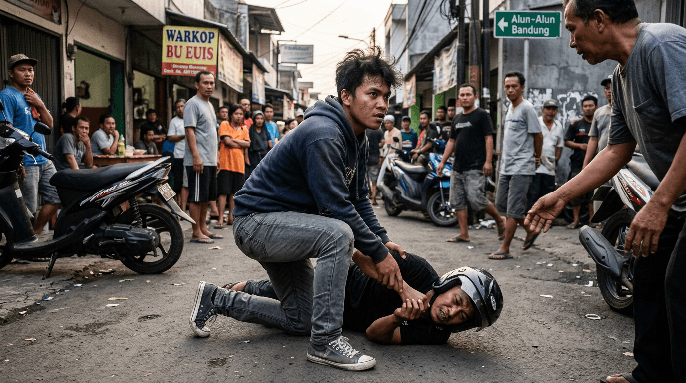 Aksi Pemuda Tangkap Pencuri di Bandung Jadi Sorotan Netizen Hari Ini