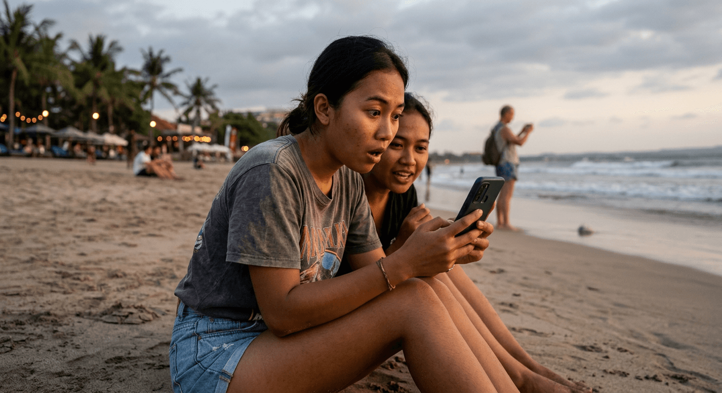 Viral Heboh! Penampakan Makhluk Aneh di Pantai Kuta Bikin Netizen Geger
