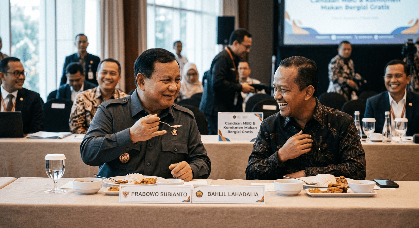 Kisah prabowo bahlil makan berg yang Ramai Dibahas