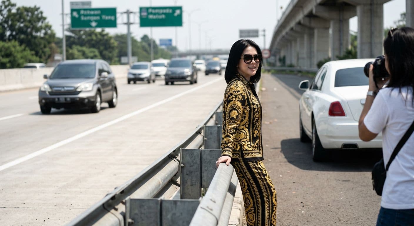 Netizen Heboh Sikap Syahrini Tol: Ini Kronologinya