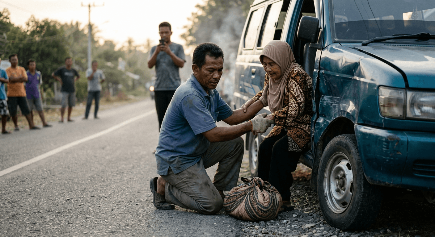 Aksi Heroik Sopir Truk Selamatkan Penumpang dari Kecelakaan Maut di Toli-Toli