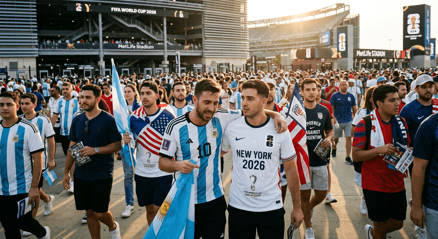 Panduan Laga Against Argentina York Jersey MetLife