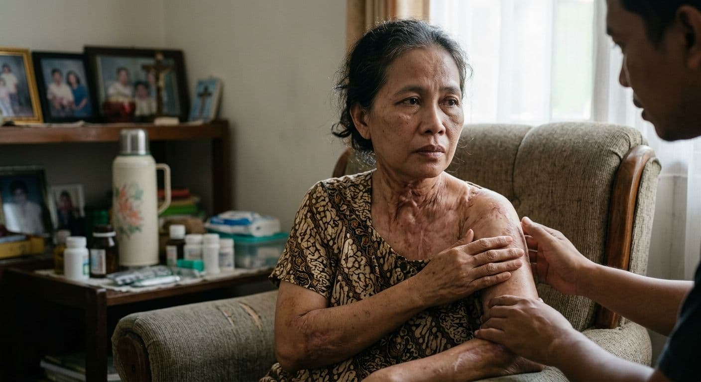 Geger Detik Detik Lansia TW Disiram Air Keras
