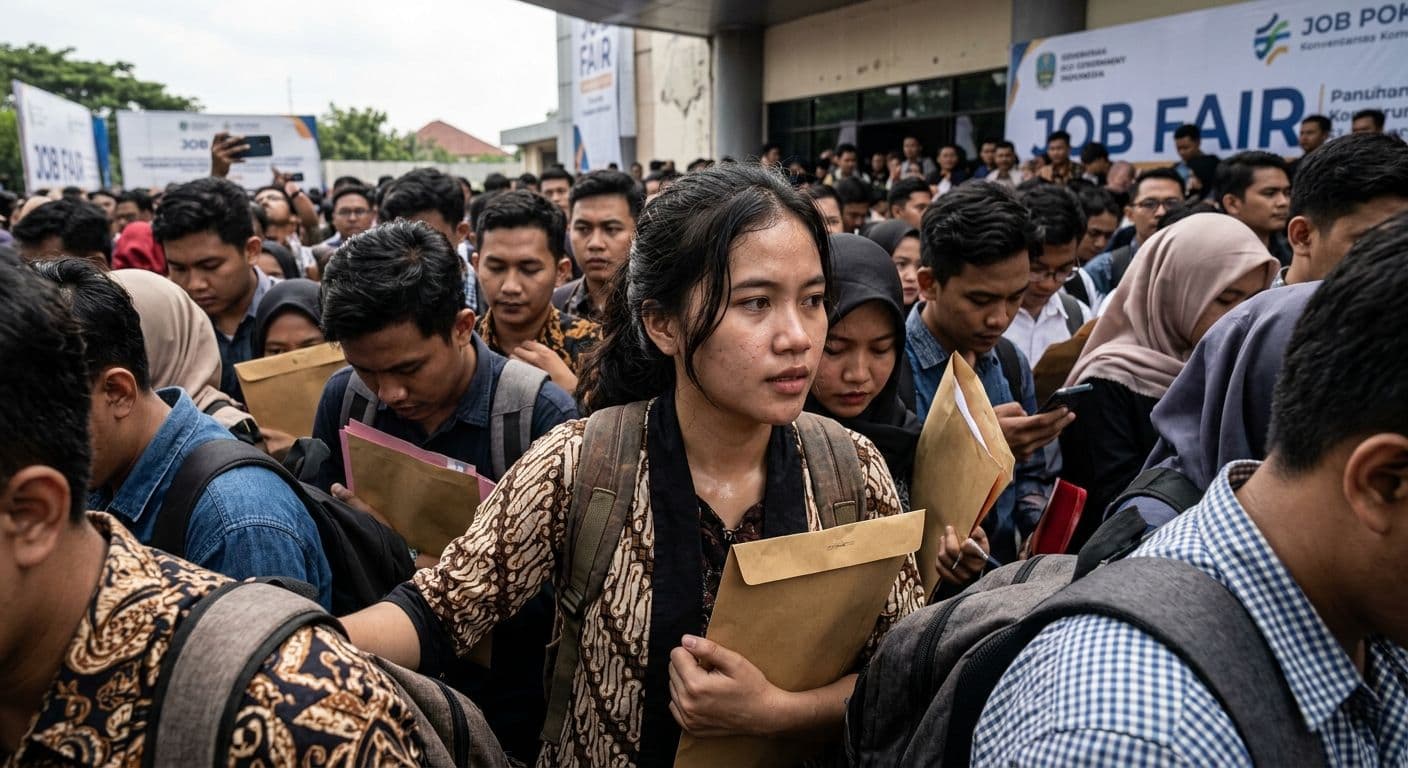 Viral! Ribuan Pelamar Berdesakan demi Mendapat Pekerjaan
