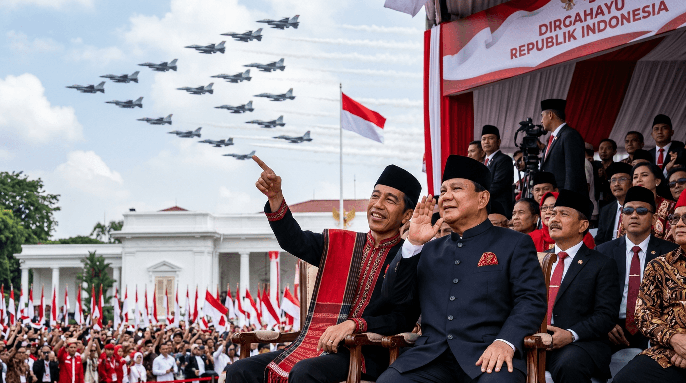 Kemeriahan Atraksi Pesawat HUT RI ke-81 Disaksikan Jokowi dan Prabowo