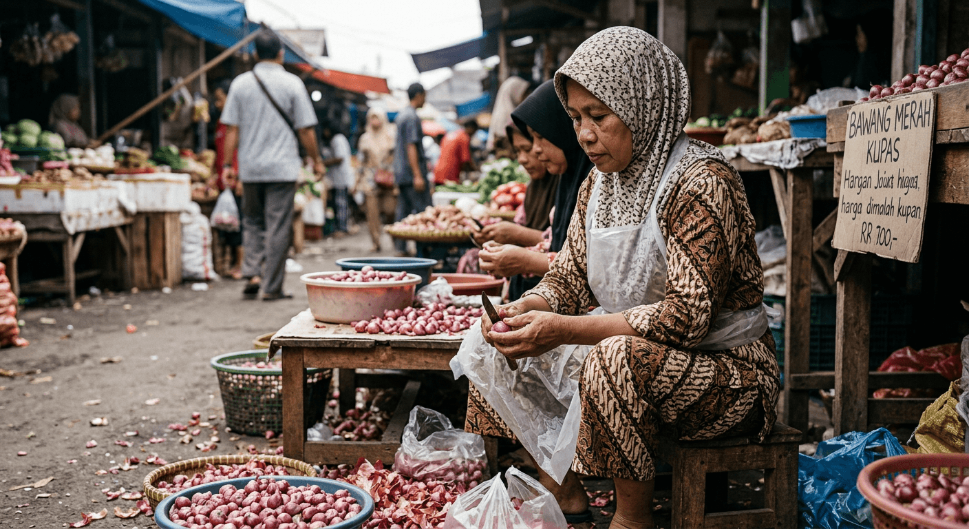 Viral! Prabowo Sebut Ibu Kupas Bawang Berupah Fantastis