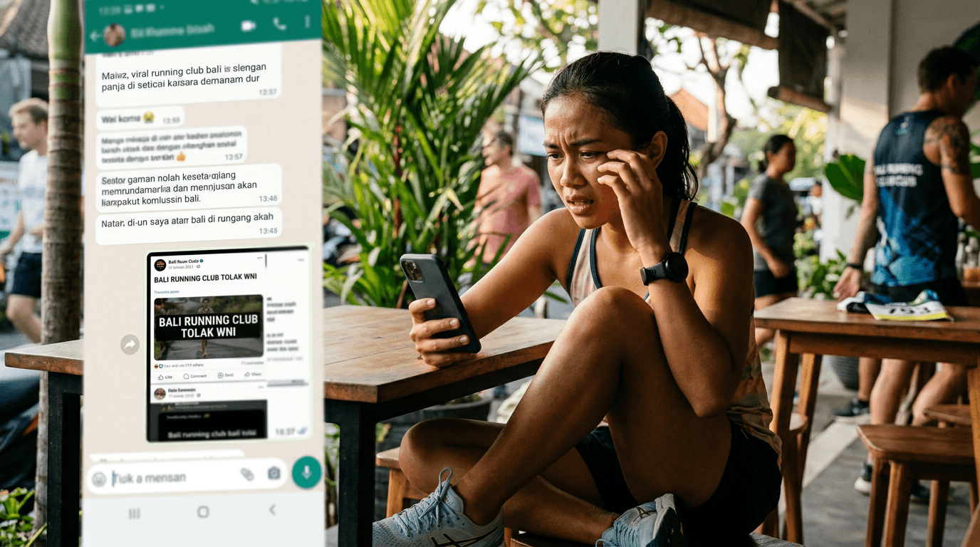 Viral Running Club Bali Tolak WNI: Kronologi Lengkap