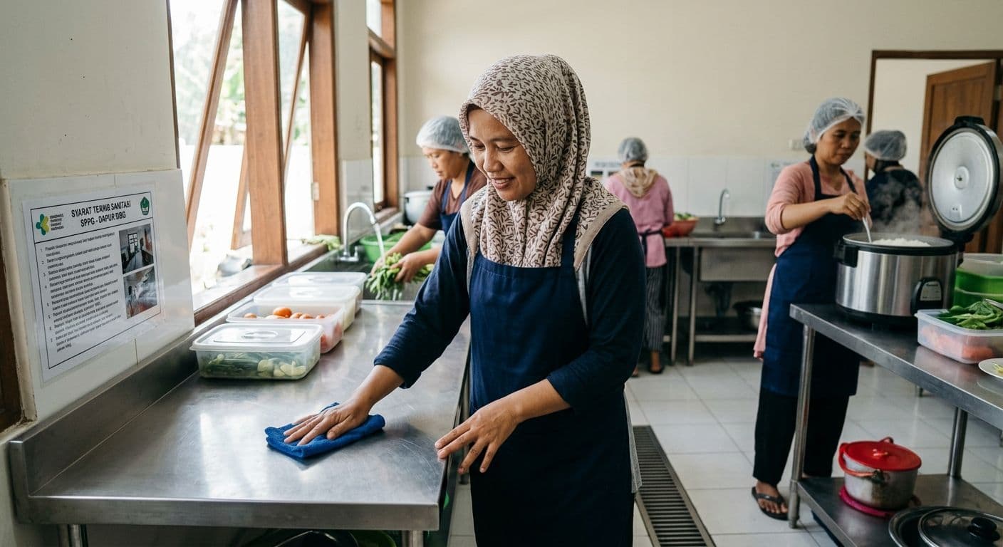 Daftar Syarat Teknis Sanitasi SPPG untuk Dapur MBG