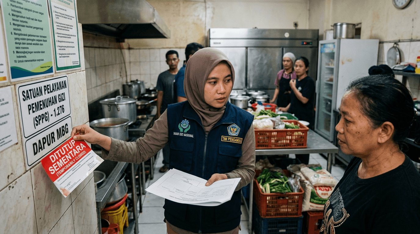 BGN Hentikan Sementara 1.276 SPPG dan Usulkan Tutup 654 Dapur MBG