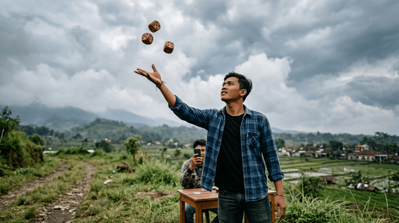 Viral Prakiraan Cuaca: Aksi Dadu Dilempar ke Langit Jadi Ramalan Akurat, Netizen Heboh!