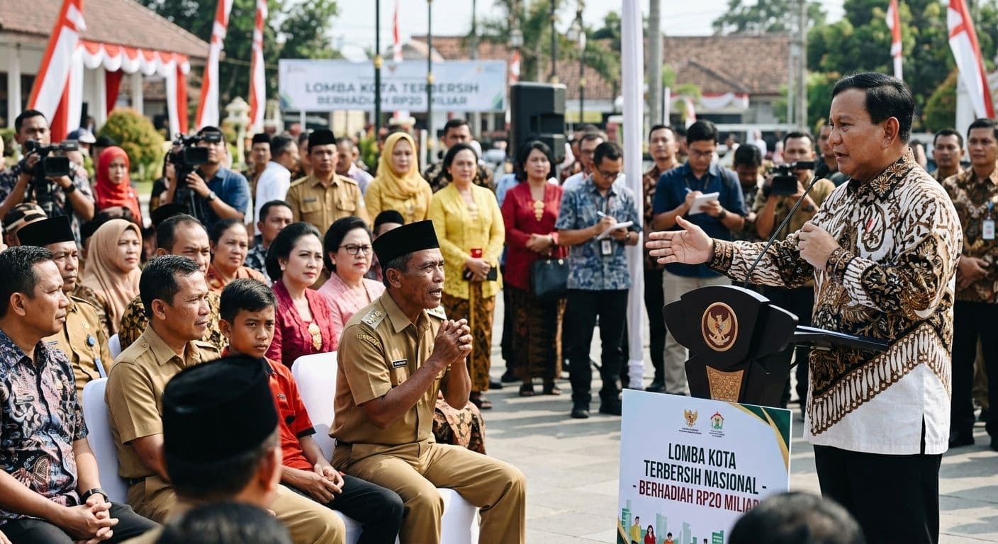 Prabowo Gelar Lomba Kota Terbers, Berhadiah Rp20 Miliar