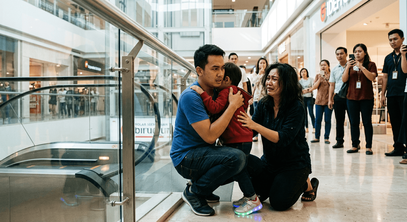 Aksi Heroik Selamatkan Anak dari Terjatuh di Mall Jadi Sorotan Netizen