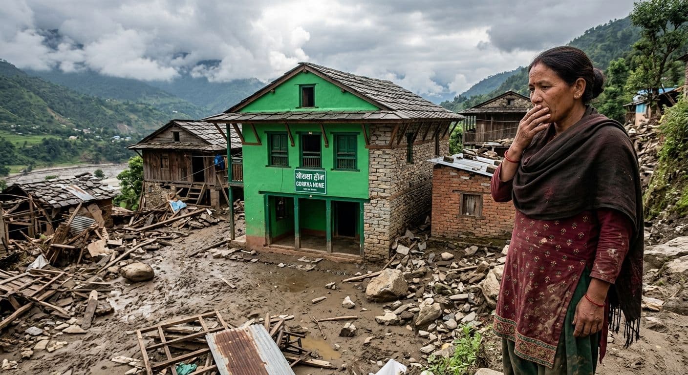 Viral Rumah Nepal Tetap Kok, Kokoh Terjang Banjir