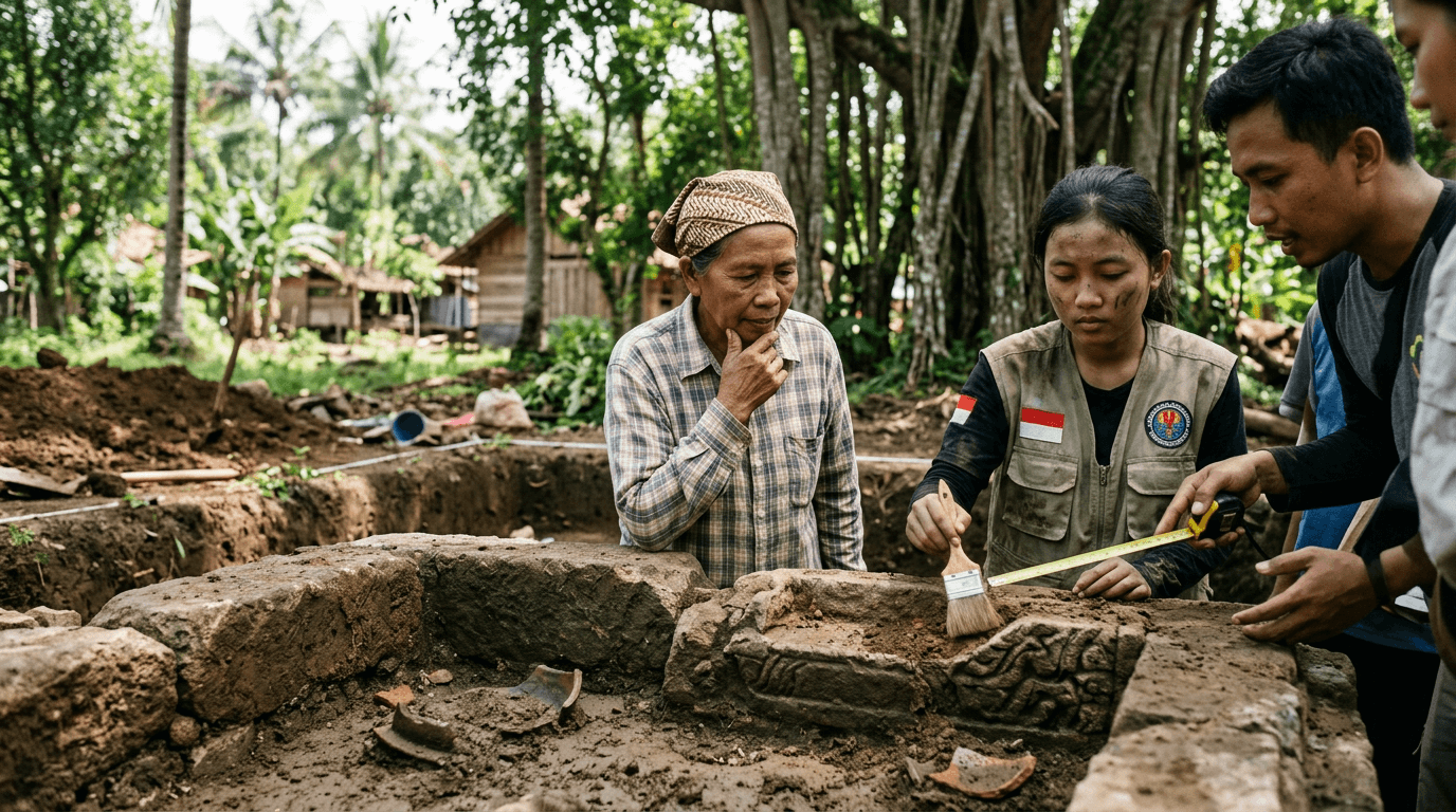 Viral! Detik-detik Penemuan Makam Kuno Berusia 500 Tahun di Jawa Tengah