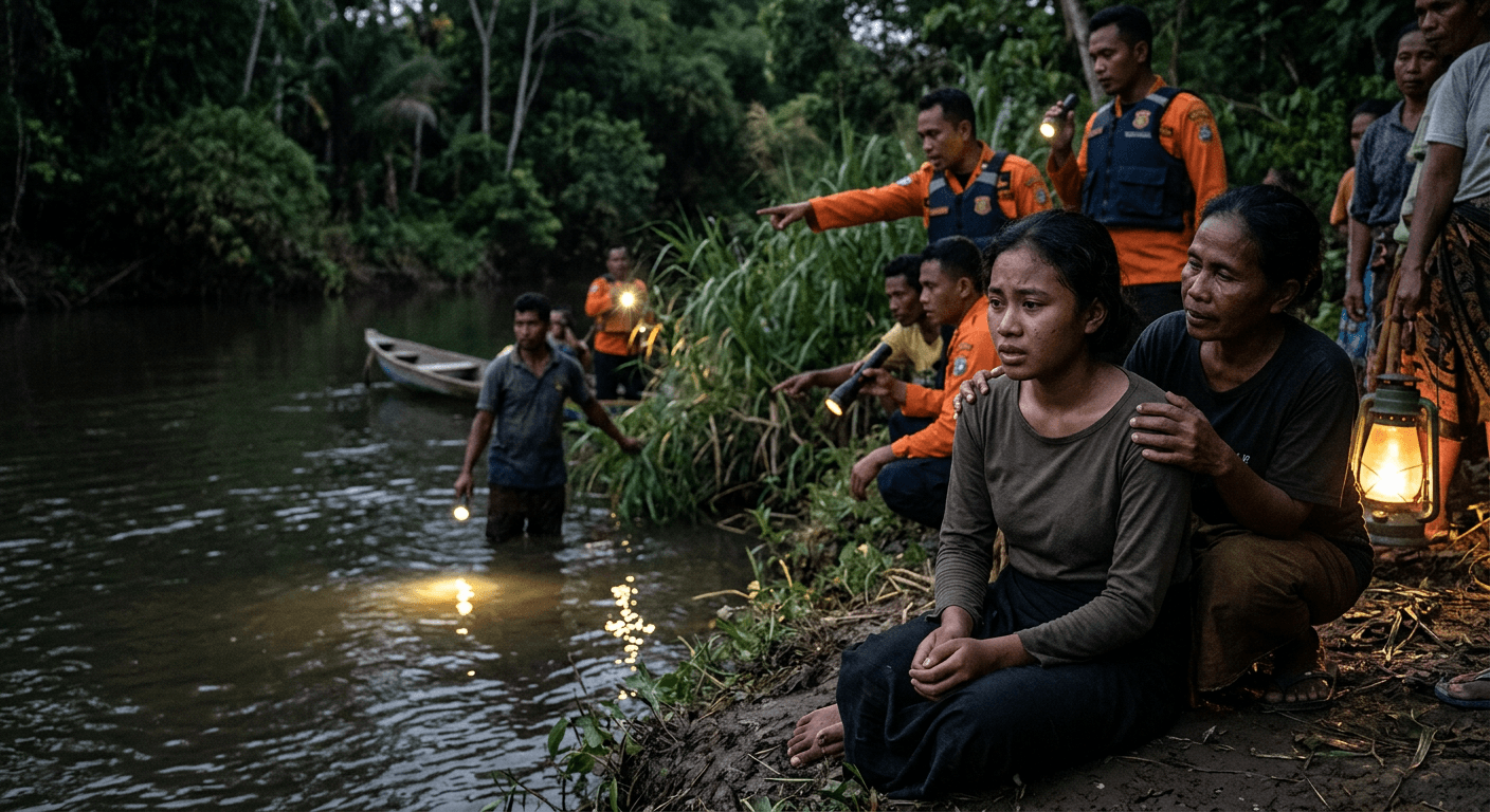Viral! Detik-detik Buaya Seret Gadis di Kali Bondo, Warga Berburu hingga Subuh