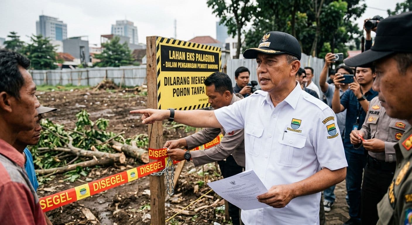Kronologi Wali Kota Bandung Farhan Saat Segel Lahan