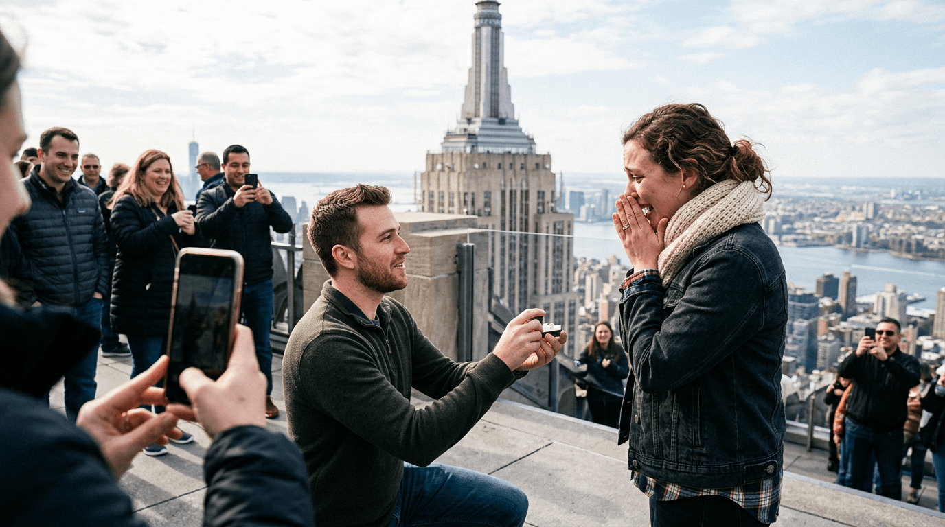 Lamaran di Empire State Bikin Netizen Geger!