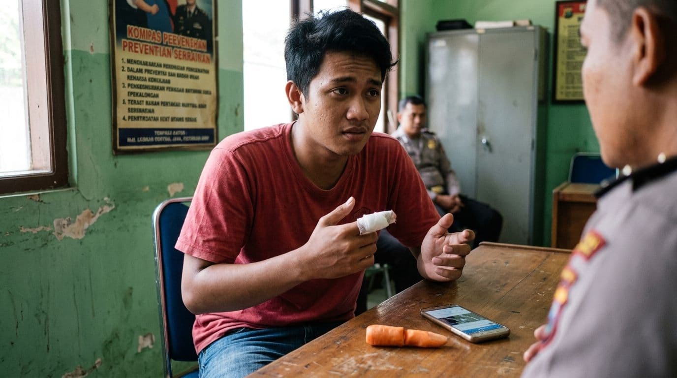 Viral Pemuda Bohong Jari Putus Dibegal Pekalongan