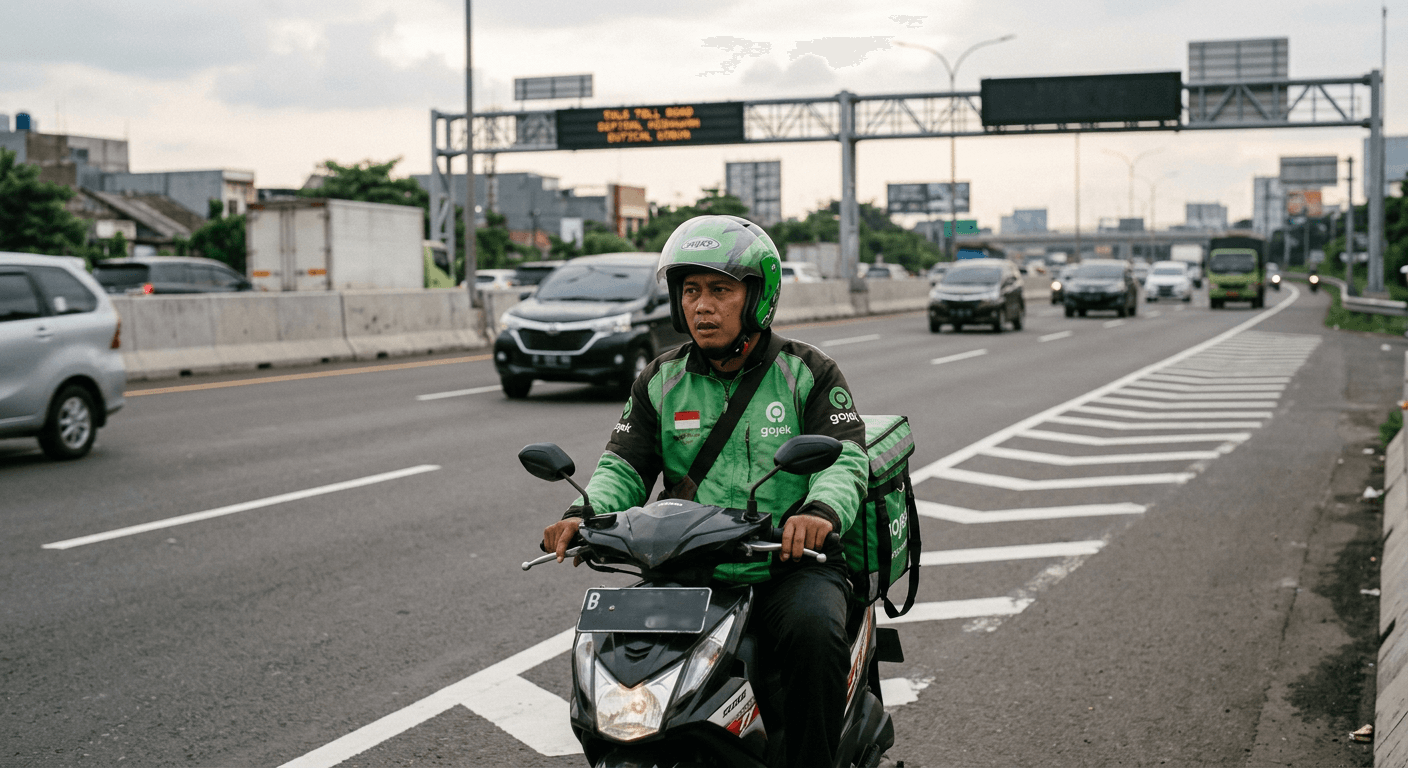 Driver Ojol Masuk Tol, Aksi Viral yang Bikin Netizen Geram