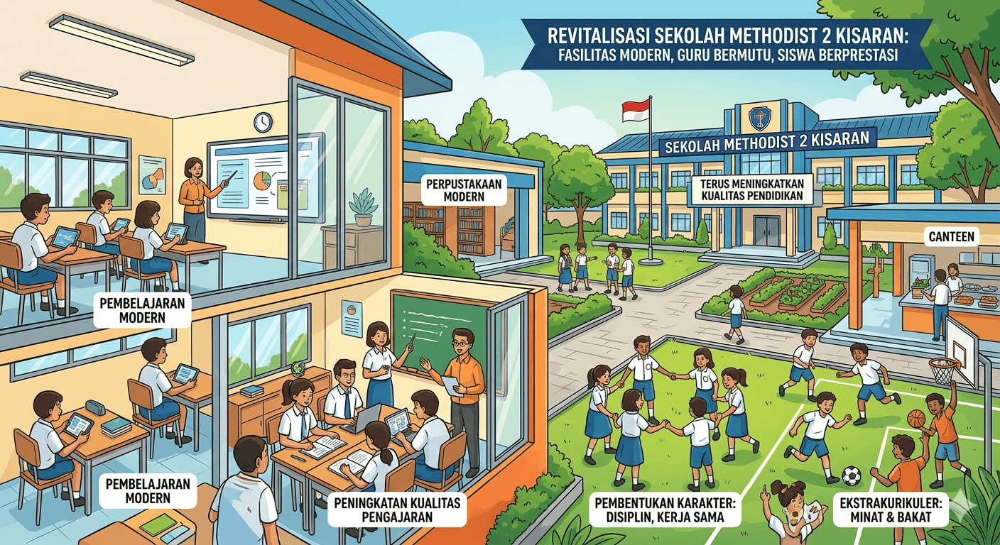 Sekolah Methodist 2 Kisaran Lakukan Revitalisasi, Fokus Tingkatkan Kualitas Pendidikan
