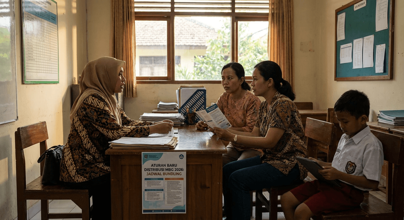 Aturan Baru Distribusi MBG 2026: Sekolah Tak Lagi Terima Tiap Hari