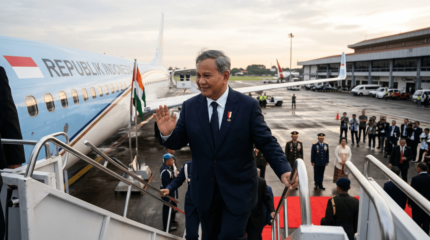 Presiden Prabowo Kembali ke Indonesia Usai KTT BRICS 2026