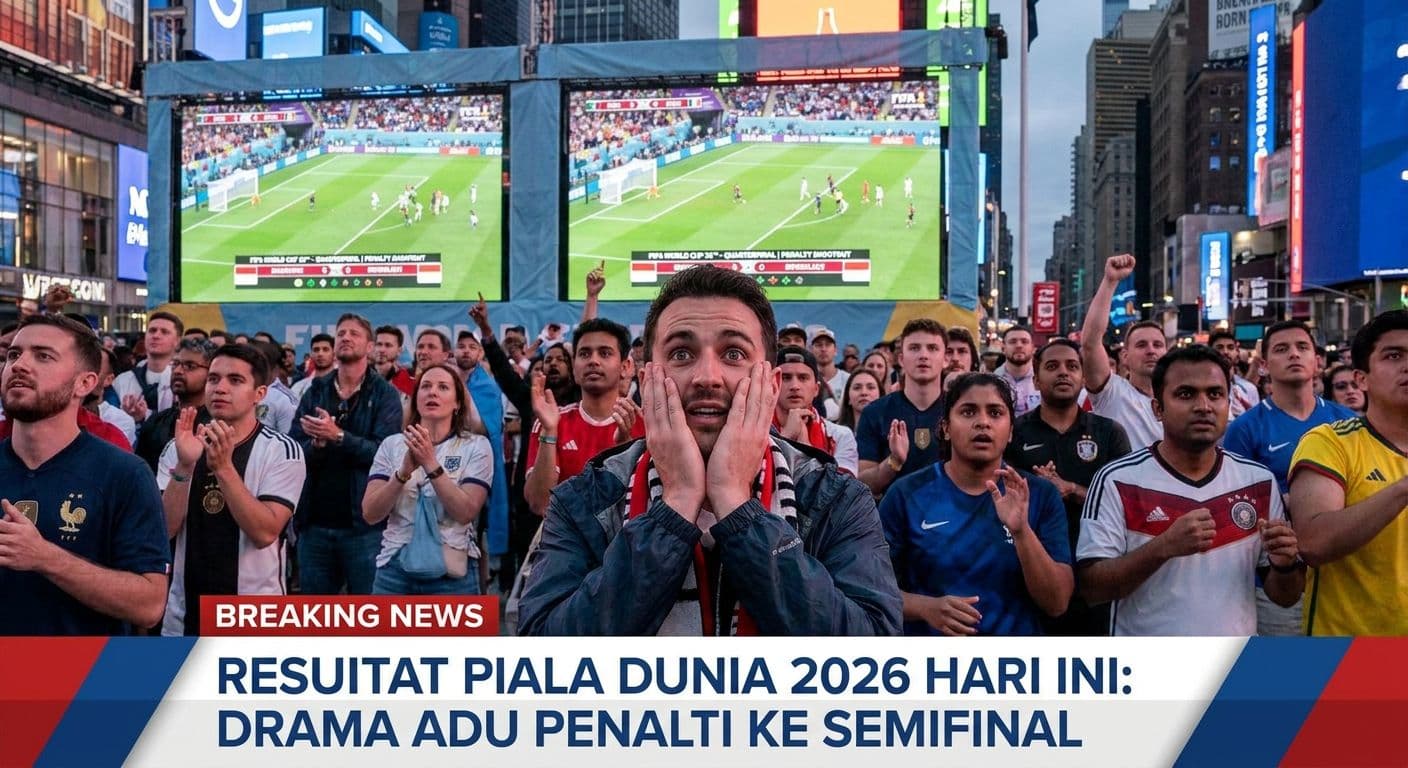 Hasil Piala Dunia 2026 Hari Ini: Drama Adu Penalti ke Semifinal