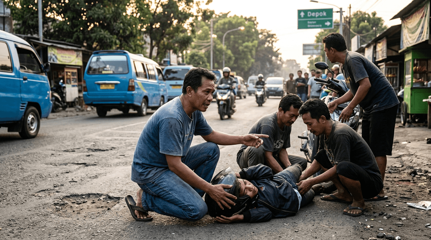 Aksi Heroik Depok: Viral Video Warga Selamatkan Korban Tabrak Lari