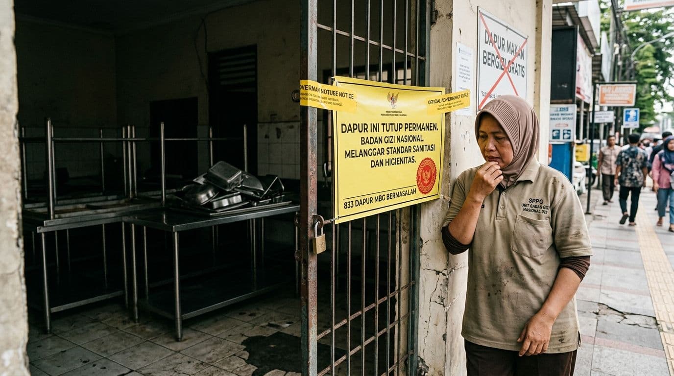 Badan Gizi Nasional Tutup 833 Dapur MBG Bermasalah