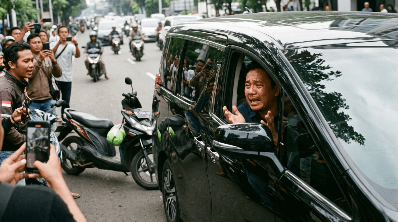 Viral Hari Ini: Aksi Pemotor Miringkan Mobil hingga Sopir Teriak Minta Ampun!