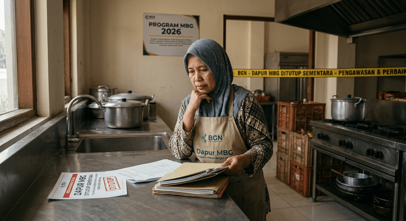 BGN Tutup 1.999 Dapur MBG: Penyebab dan Dampak pada Program MBG 2026