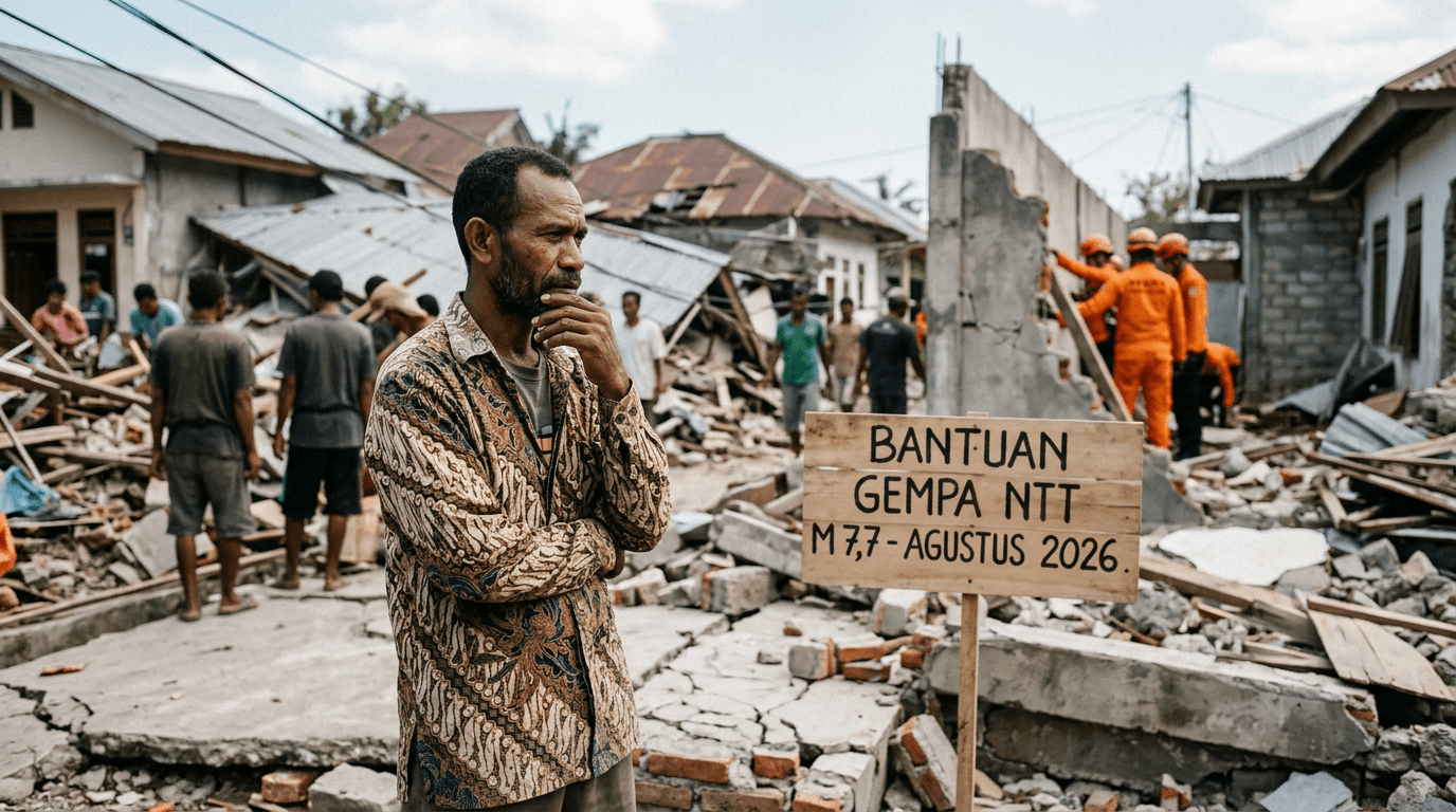 Kronologi Gempa M 7,7 di NTT dan Dampak Terbarunya