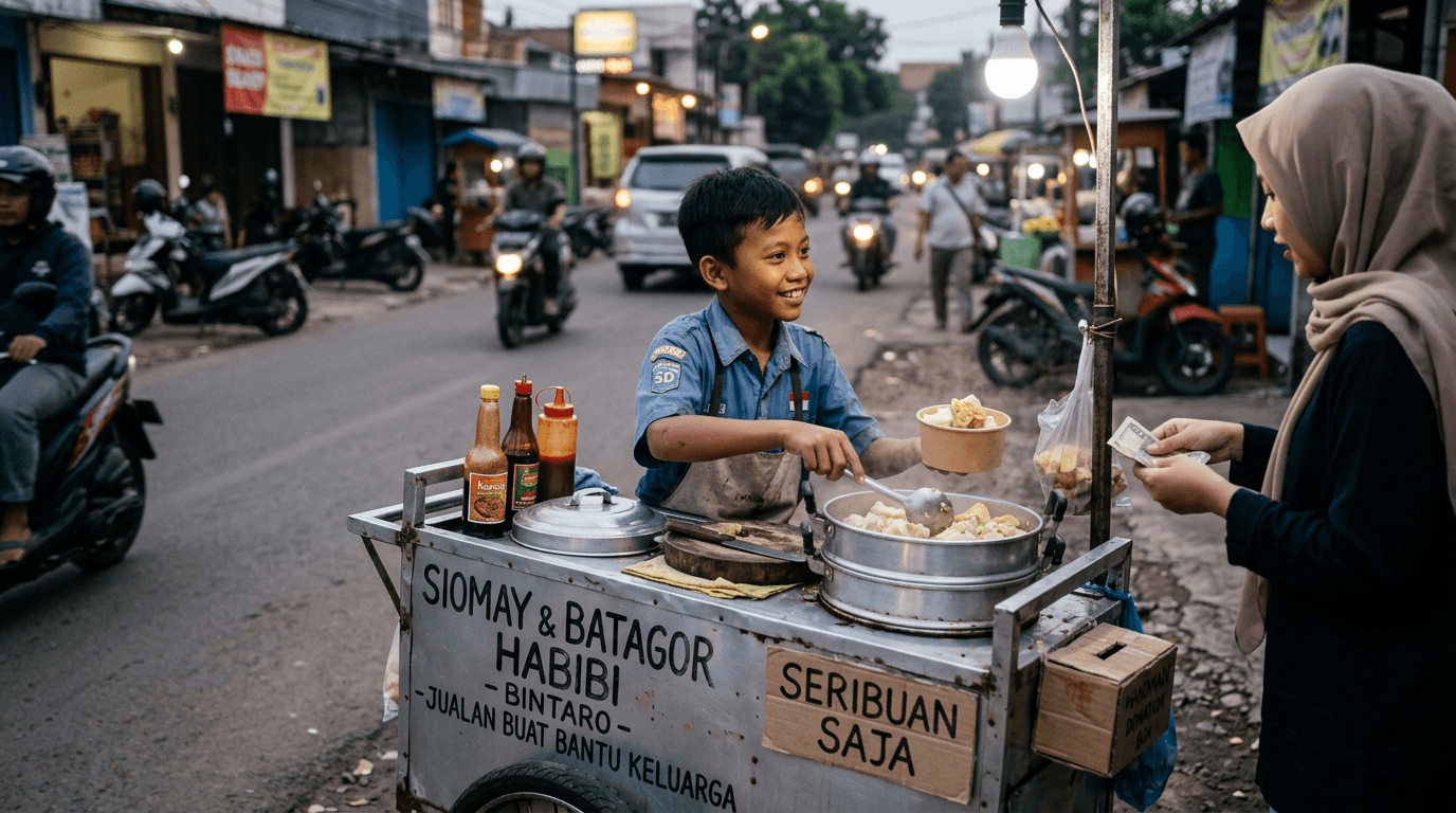 Viral! Kisah Habibi Penjual Siomay Bintaro yang Menyentuh Hati Netizen