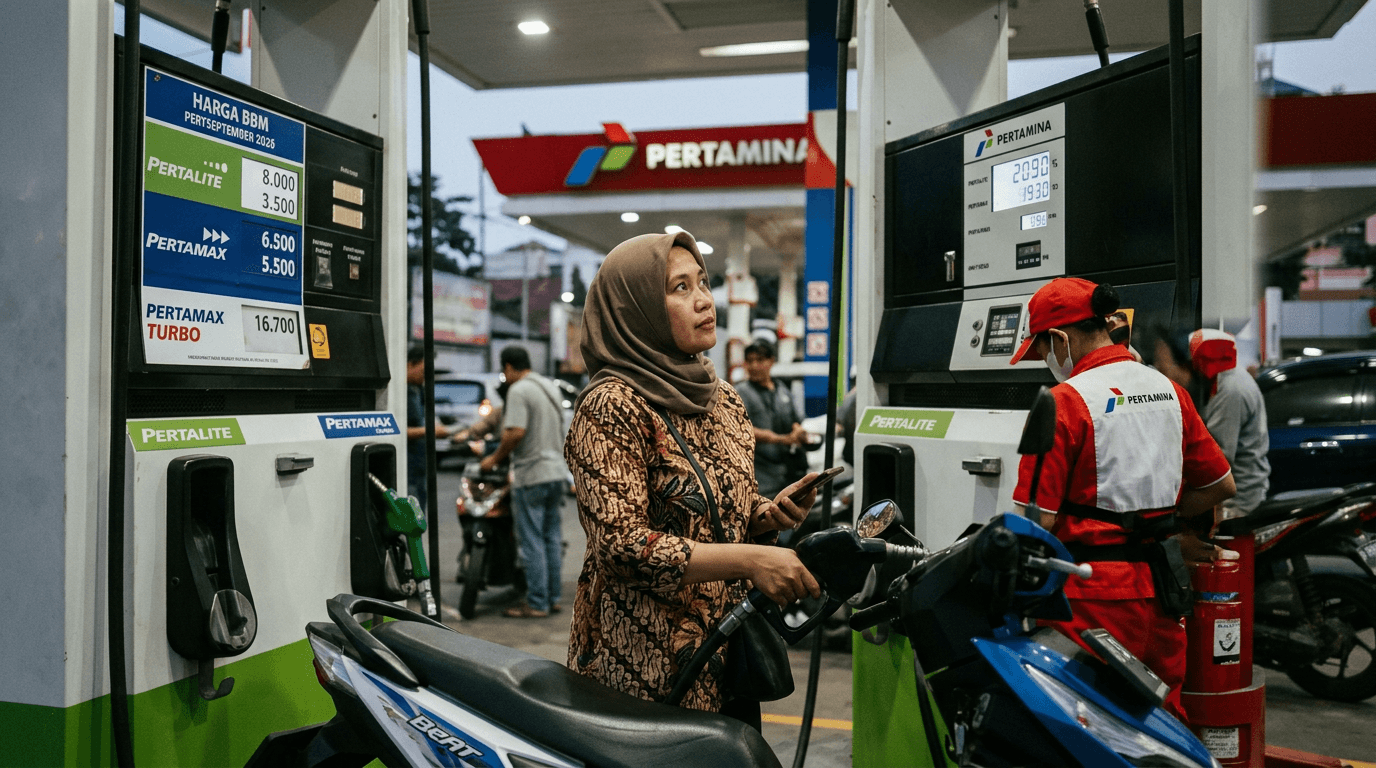 Update Harga BBM September 2026 di SPBU Pertamina dan Swasta