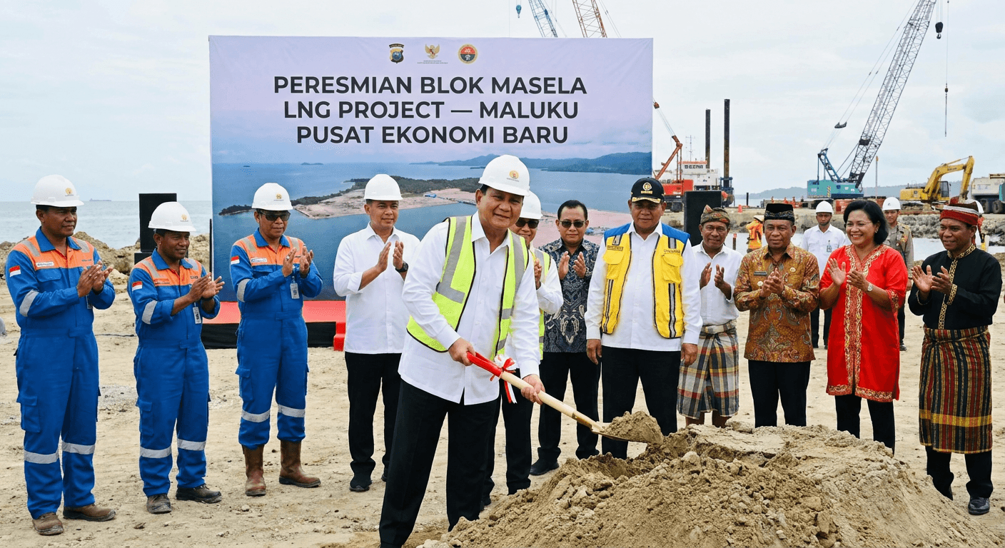 Prabowo Resmikan Blok Masela: Maluku Pusat Ekonomi Baru