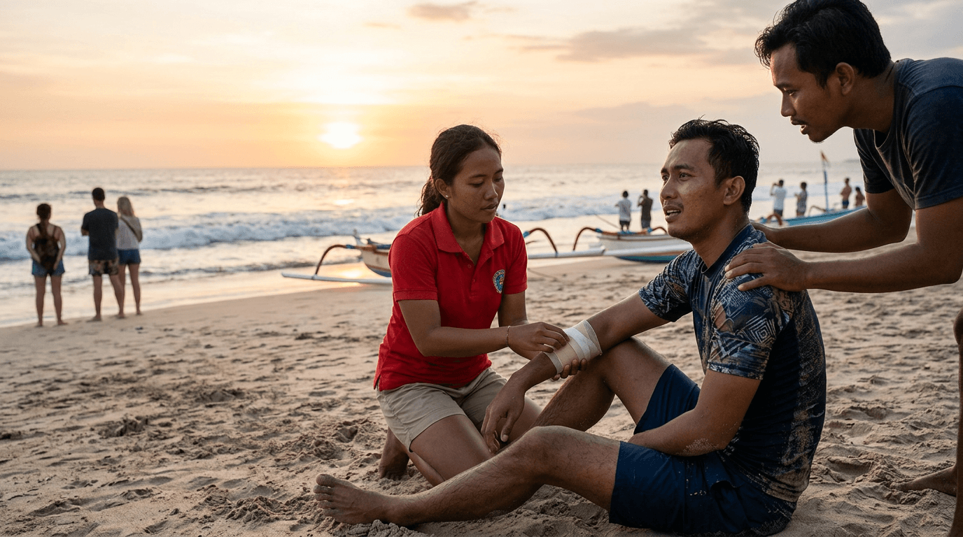 Viral! Pria Ini Selamat dari Serangan Hiu Saat Berenang di Pantai Bali