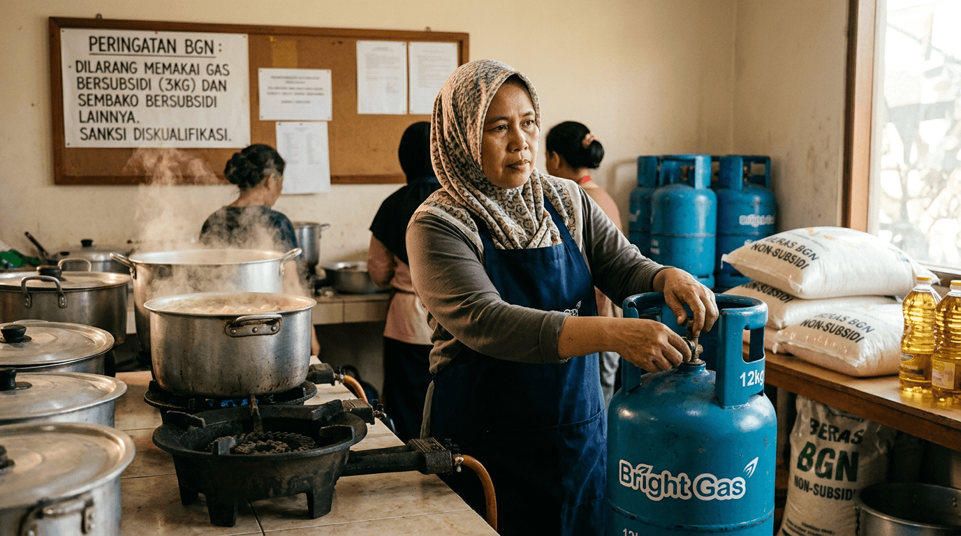 Aturan Baru: Dapur MBG Dilarang Pakai Gas Melon dan Barang Bersubsidi