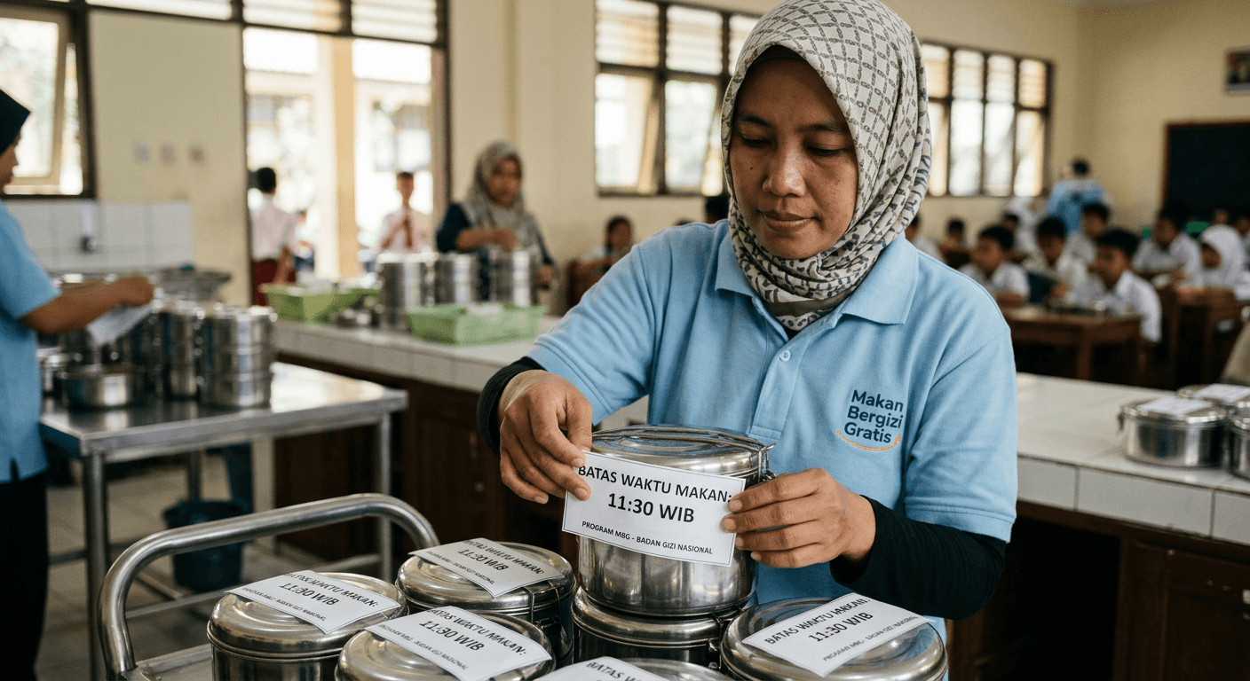 Aturan Baru BGN: Ompreng MBG Wajib Labeli Waktu Makan