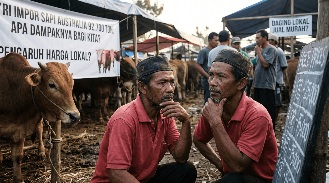 RI Impor Sapi Australia 92.700 Ton: Dampaknya bagi Pasar Daging Lokal