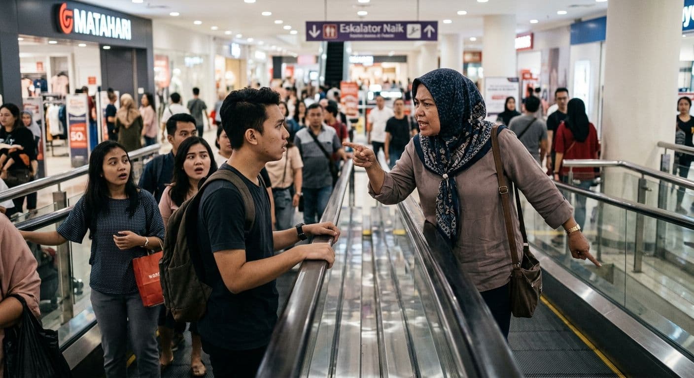 Kronologi Ibu Ibu Marahi Pria yang Viral di Sosmed