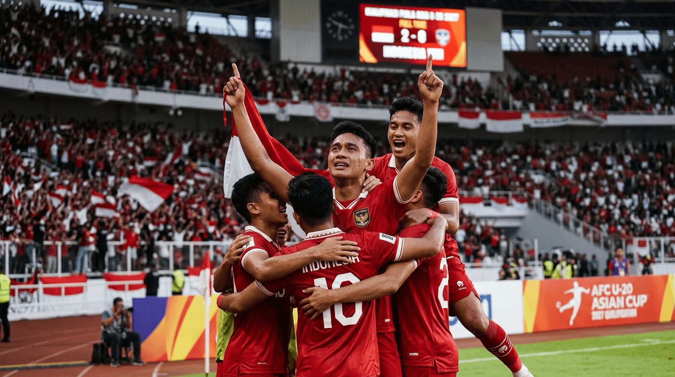 Viral! Detik-detik Timnas Indonesia U-20 Menangkan Kualifikasi Piala Asia 2027