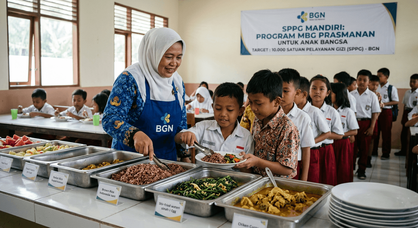 BGN Targetkan 10.000 SPPG Terapkan MBG Prasmanan