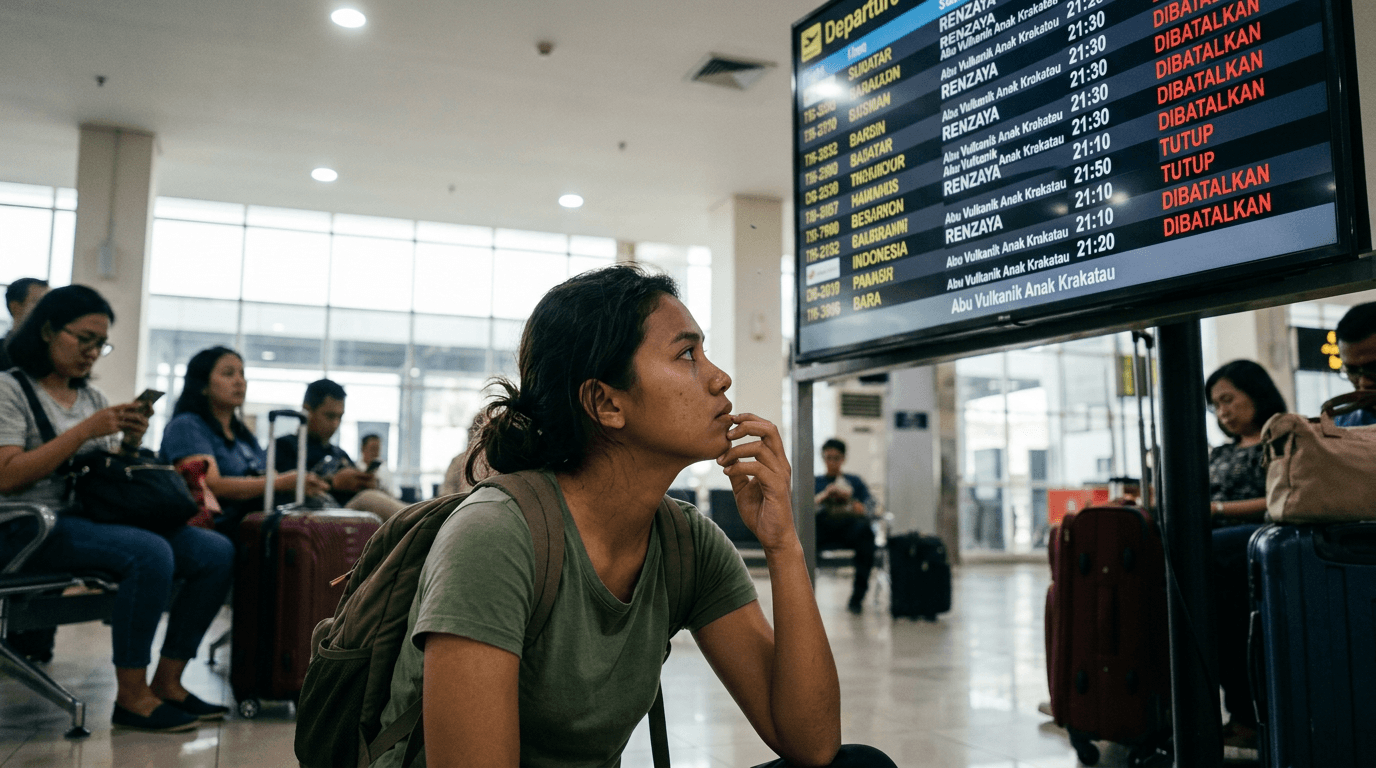 Delapan Bandara di Indonesia Tutup Akibat Abu Vulkanik Anak Krakatau