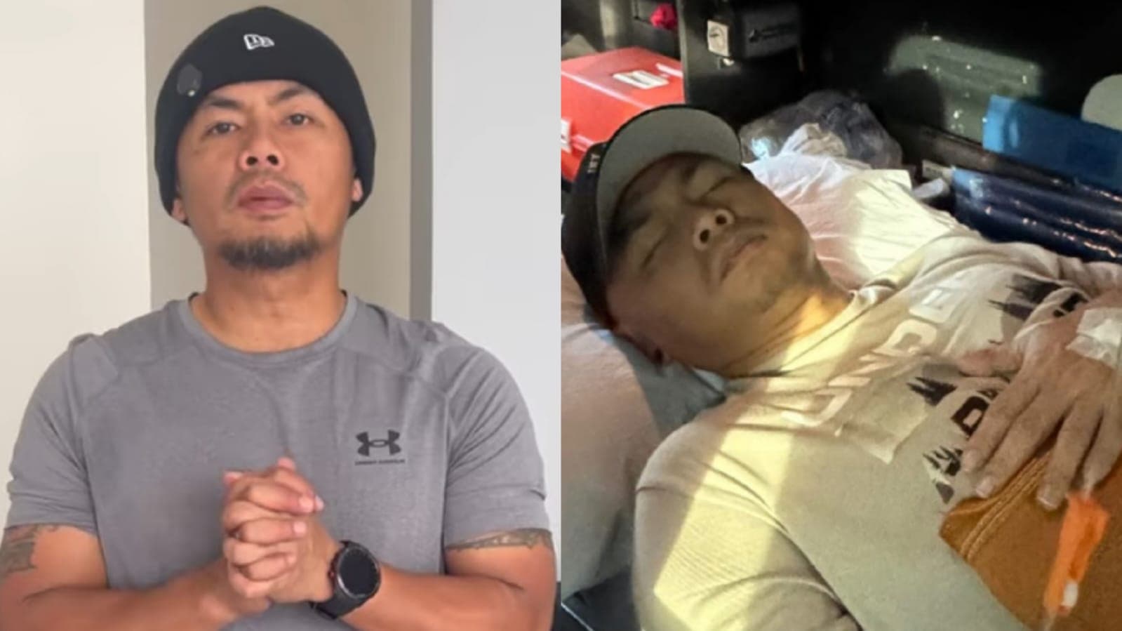 Wendi Cagur Dilarikan ke Rumah Sakit dibawa dengan Ambulance