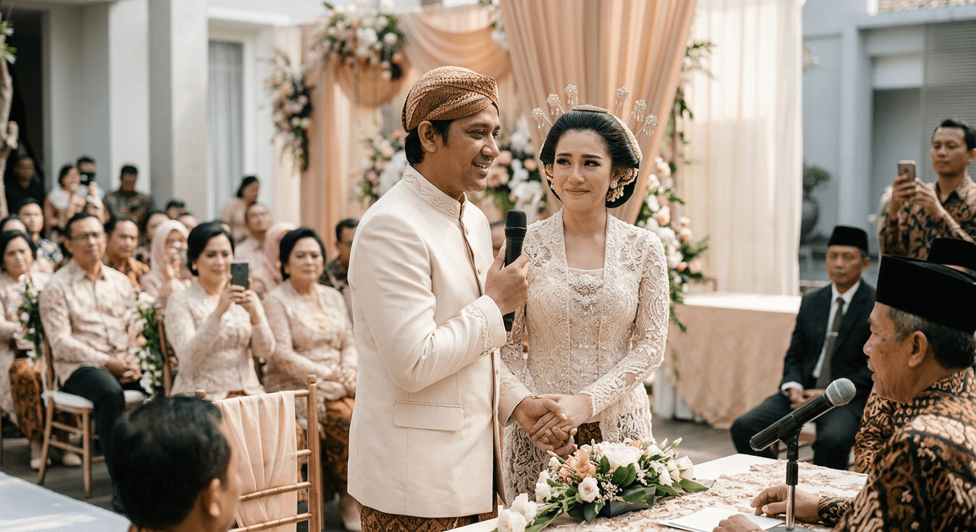 Viral Detik-detik Pernikahan Andre Taulany & Amanda Rigby yang Bikin Heboh Netizen