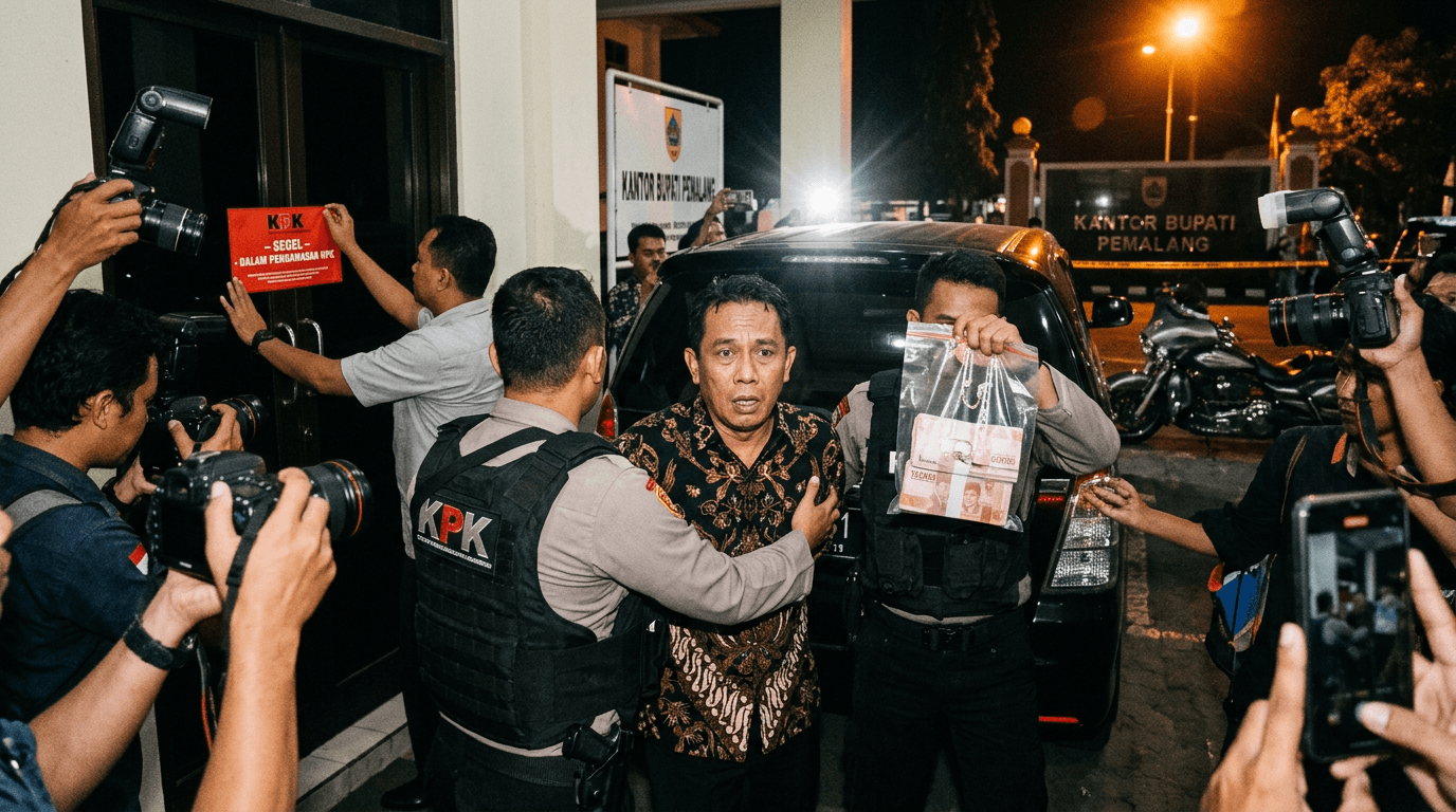 Geger Detik Detik Bupati Pemalang Kena OTT KPK!