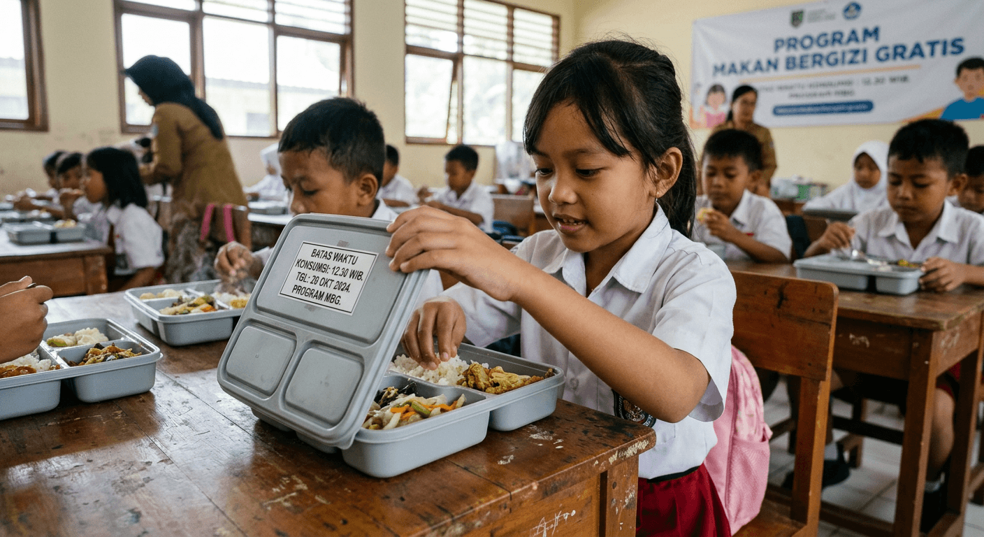 BGN Wajibkan Wadah MBG Berlabel Batas Waktu