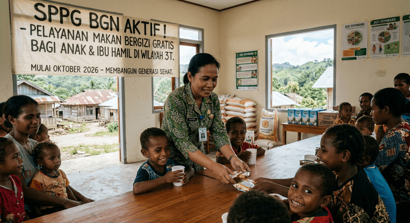 BGN Aktifkan 480 SPPG di Wilayah 3T Mulai Oktober 2026